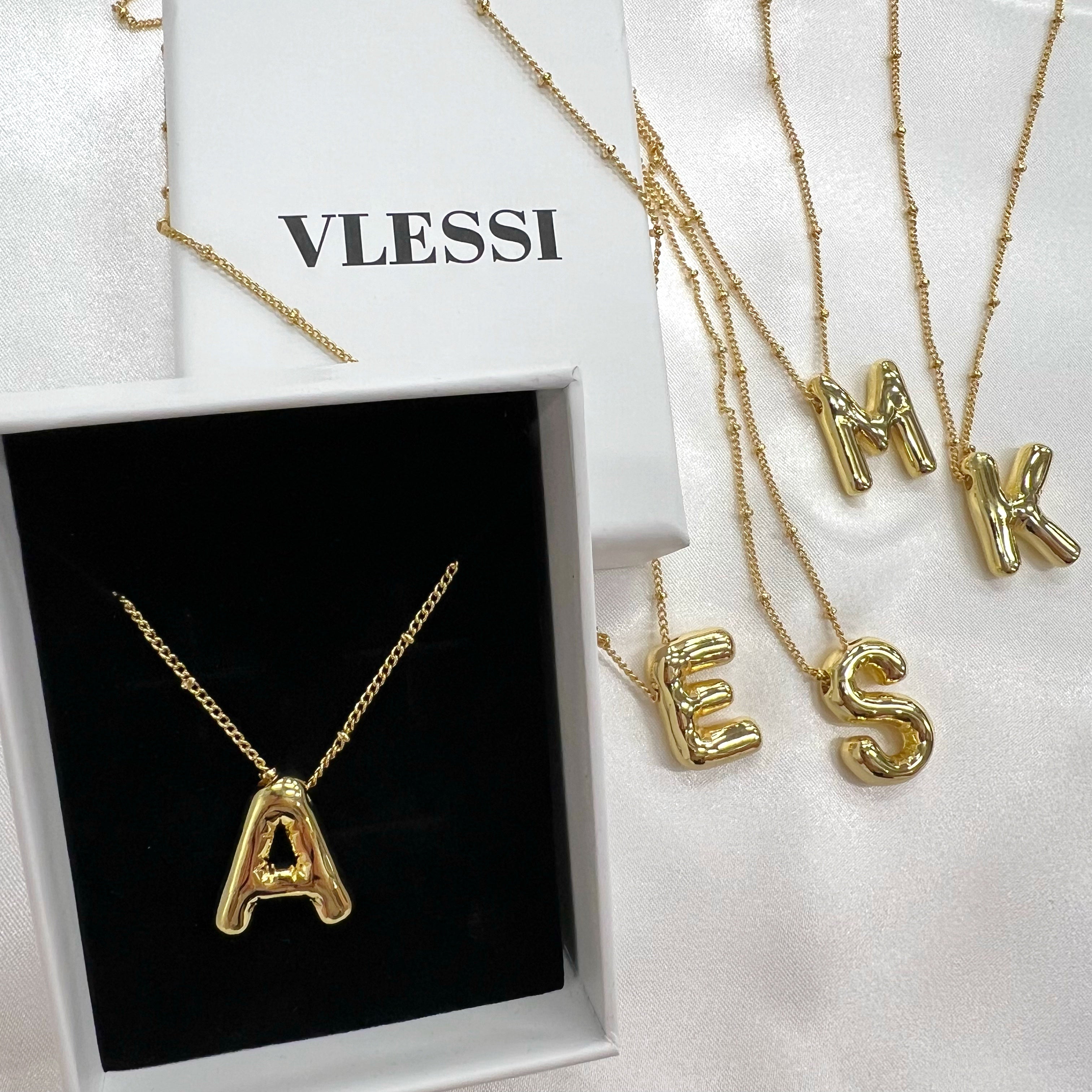 Balloon Alphabet Pendant '18k Gold Plated'