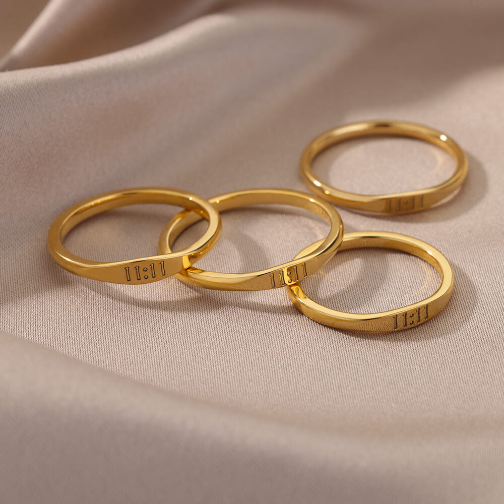 Angel Number Rings '18k Gold Plated'