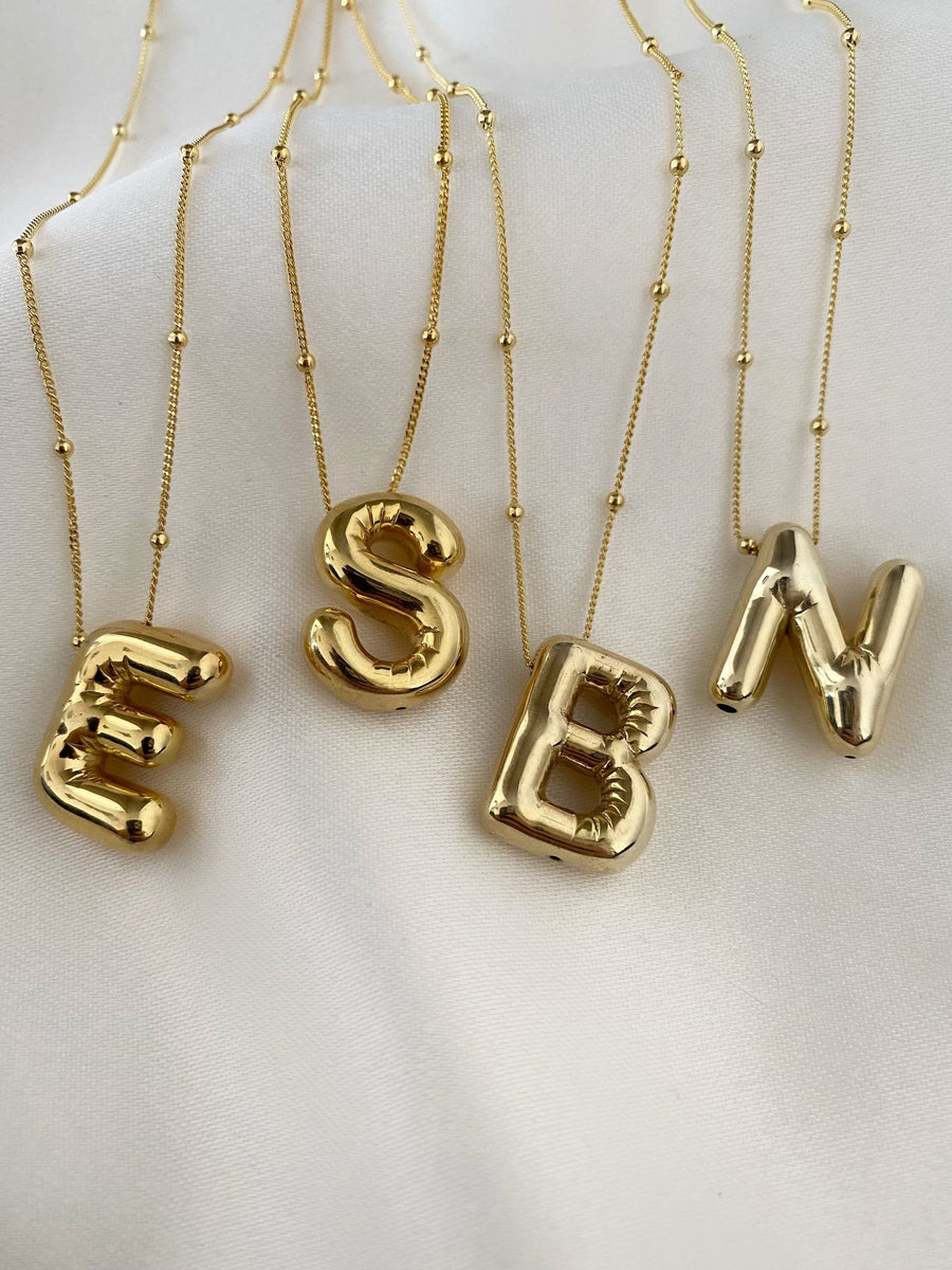 Balloon Alphabet Pendant '18k Gold Plated' – Vlessi