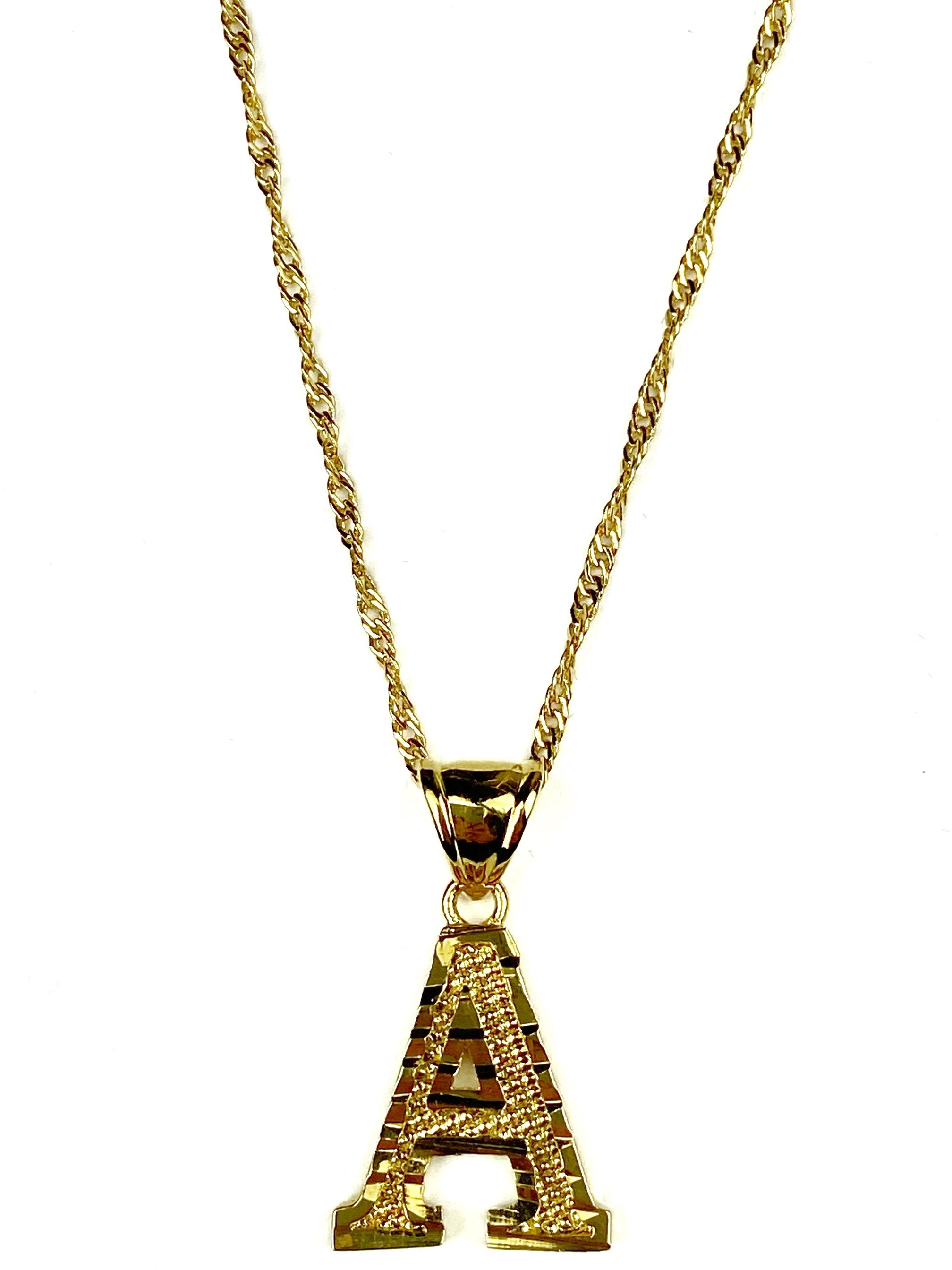 Alphabet Pendant '18k Gold Plated'